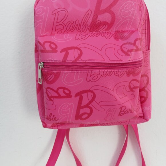 Barbie Mini Backpack 10.5” Faux Leather Barbie Backpack - Picture 2 of 5